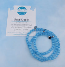 Load image into Gallery viewer, SoulShine Aqua Cats Eye Stacker - TJazelle HELP Collection