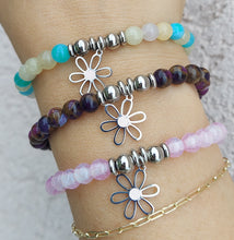 Load image into Gallery viewer, Flower TJazelle H.E.L.P Charm Bracelet