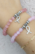 Load image into Gallery viewer, Ribbon Cancer Charm Bracelet - TJazelle HELP Collection