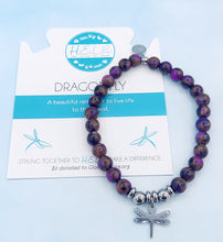 Load image into Gallery viewer, Dragonfly Charm Bracelet - TJazelle H.E.L.P