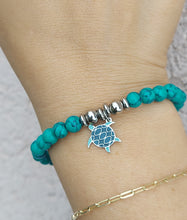 Load image into Gallery viewer, Enamel Turtle TJazelle H.E.L.P Charm Bracelet
