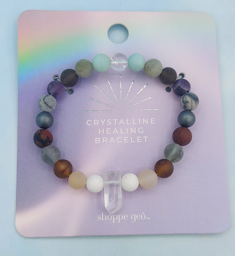 Crystalline Healing Crystal Bead Bracelet