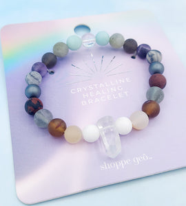 Crystalline Healing Crystal Bead Bracelet
