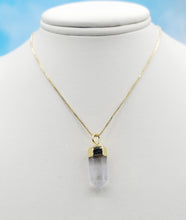 Load image into Gallery viewer, Clear Quartz Mini Pendulum Necklace