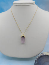 Load image into Gallery viewer, Rose Quartz Mini Pendulum Necklace