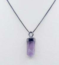Load image into Gallery viewer, Amethyst Mini Pendulum Necklace