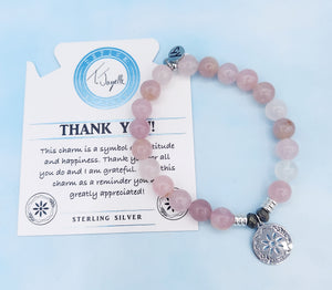 "Thank You" Silver Charm Bracelet - TJazelle