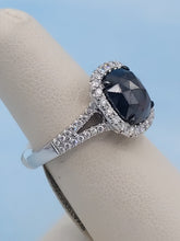 Load image into Gallery viewer, Black Diamond &amp; Diamond Ring - 18K White Gold