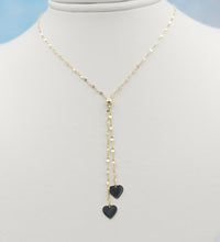 Load image into Gallery viewer, High Polished Heart Adjustable Lariat Necklace