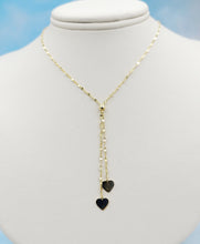Load image into Gallery viewer, High Polished Heart Adjustable Lariat Necklace