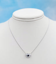 Load image into Gallery viewer, Puffy Heart Adjustable Necklace - 14K White or Yellow Gold