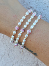 Load image into Gallery viewer, The Amalfi Porcelain and Pearl Beaded Bracelet - Our Whole Heart