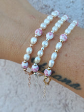 Load image into Gallery viewer, The Amalfi Porcelain and Pearl Beaded Bracelet - Our Whole Heart