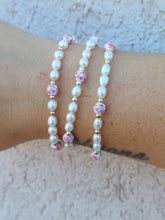 Load image into Gallery viewer, The Amalfi Porcelain and Pearl Beaded Bracelet - Our Whole Heart