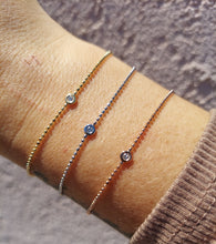 Load image into Gallery viewer, Adjustable Diamond Cut Beaded Chain Bracelet