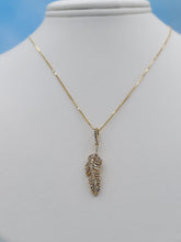 Load image into Gallery viewer, Diamond Feather Pendant