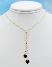 Load image into Gallery viewer, High Polished Heart Adjustable Lariat Necklace