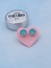 Load image into Gallery viewer, Pacific Green Opal - Mini Bling Earrings - JoJoLovesYou