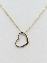 Load image into Gallery viewer, Mini Floating Heart Necklace - 14K Yellow Gold