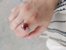 Load image into Gallery viewer, Garnet Ring - Sterling Silver