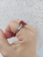 Load image into Gallery viewer, Garnet Ring - Sterling Silver