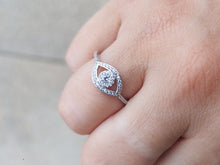 Load image into Gallery viewer, Bling-Bling Evil Eye Ring - Sterling Silver