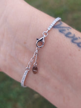 Load image into Gallery viewer, Adjustable CZ Tennis Bracelet - Sterling Silver
