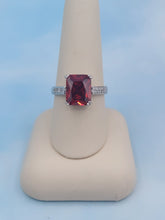 Load image into Gallery viewer, Garnet Ring - Sterling Silver