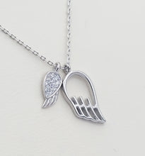 Load image into Gallery viewer, Angel Wings Necklace - Sterling Silver