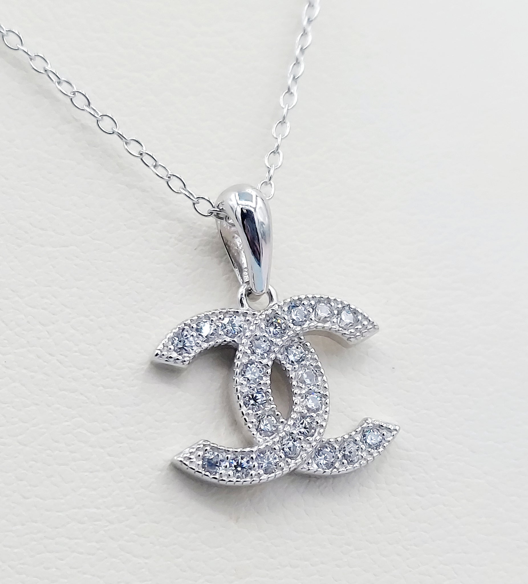 Designer Dupe CC Inspired Necklace - Sterling Silver