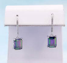 Load image into Gallery viewer, Mystic Topaz French Hook Earrings - Sterling Silver