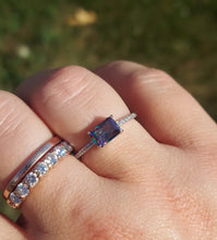 Load image into Gallery viewer, Mystic Topaz Emerald Cut Ring - Sterling Silver