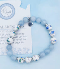 Load image into Gallery viewer, Blue Orchid &amp; Light Blue Quartz Floral Moments Bracelet - TJazelle