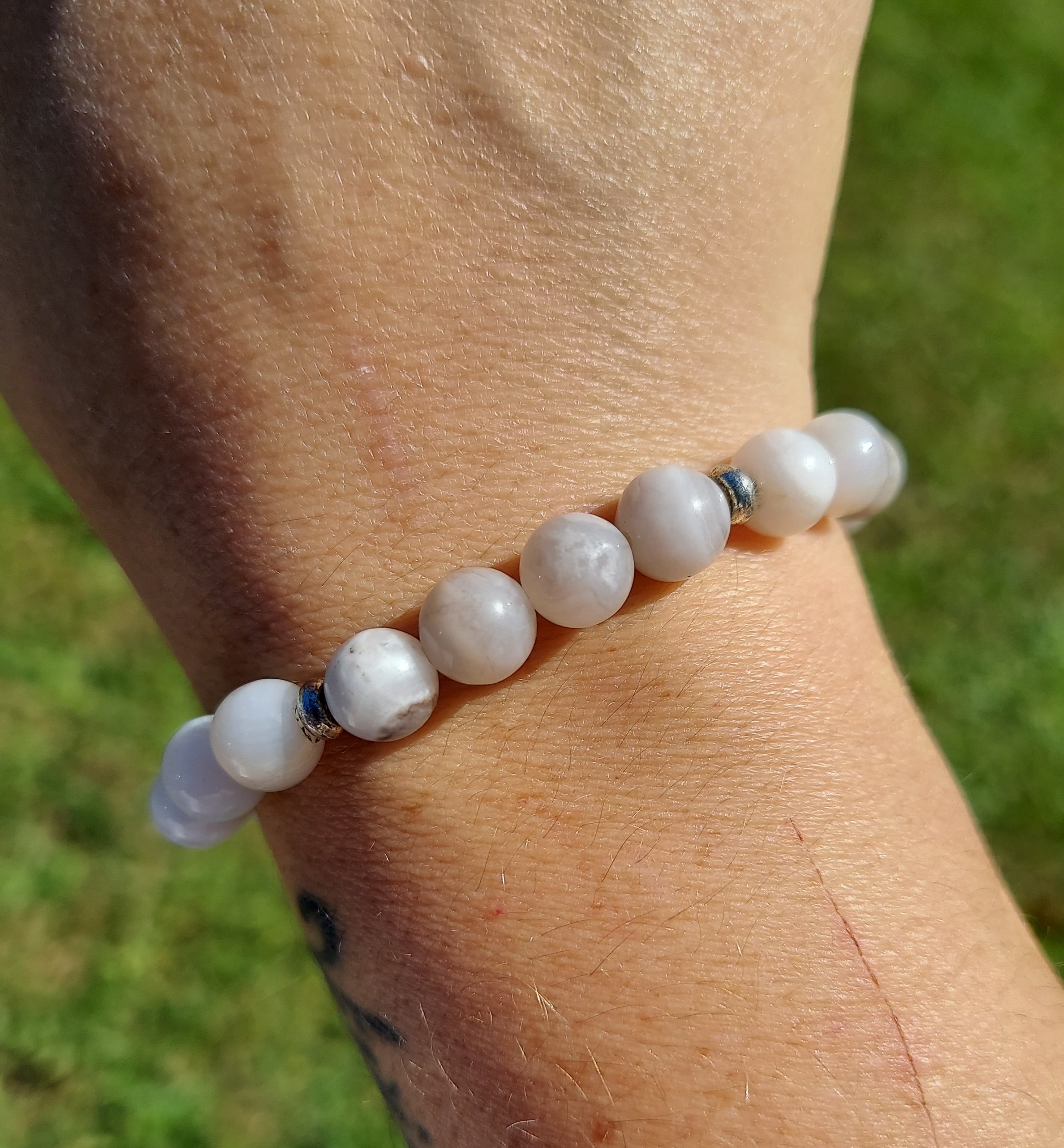  White Bead Bracelet