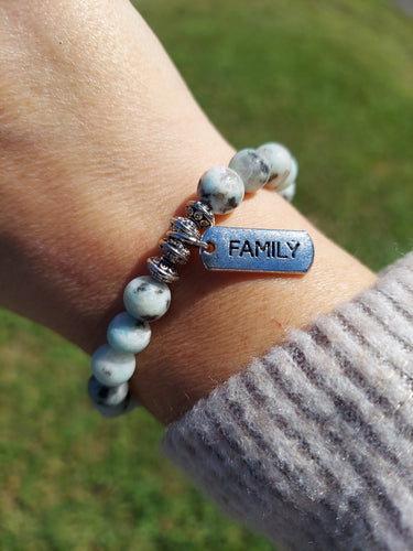 Family Beaded Stretch Bracelet