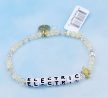 Load image into Gallery viewer, "Electric" with Lightning Bolt Charm Bracelet - Little Words Project