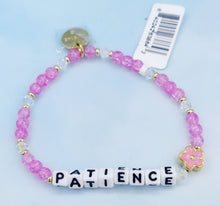 Load image into Gallery viewer, Patience with Flower Charm - Little Words Project Bracelet