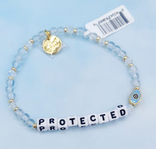 Load image into Gallery viewer, Protected with Eye Charm Bracelet - Little Words Project