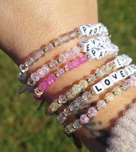 Load image into Gallery viewer, "Electric" with Lightning Bolt Charm Bracelet - Little Words Project