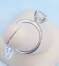 Load image into Gallery viewer, 2.09 Carat Round Brilliant Lab Diamond Engagement Ring - 14K White Gold