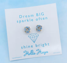 Load image into Gallery viewer, Moonlight Crystal Stud Earrings - Gold Plated