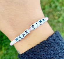 Load image into Gallery viewer, “Wear Pink” Mean Girls Bracelet - Little Words Project