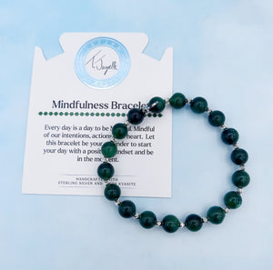 Mindfulness Collection- Green Kyanite Gemstone Bracelet