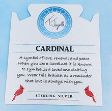 Load image into Gallery viewer, Cardinal CZ Silver Charm Bracelet - TJazelle