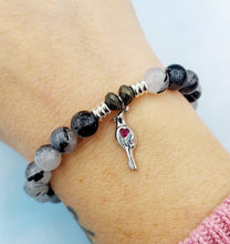 Load image into Gallery viewer, Cardinal CZ Silver Charm Bracelet - TJazelle