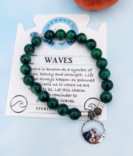 Load image into Gallery viewer, "Hammered Wave" Silver Charm Bracelet - TJazelle