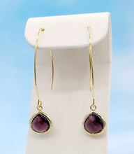 Load image into Gallery viewer, Marsala - Gemstone Threader Earring