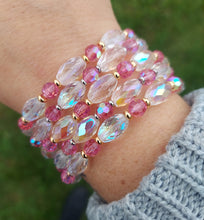 Load image into Gallery viewer, Breast Cancer Awareness Olivia Stash Bracelet - Limited Edition