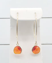 Load image into Gallery viewer, Carnelian - Gemstone Threader Earring