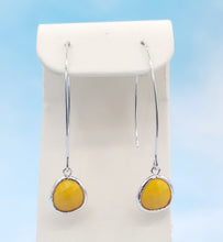 Load image into Gallery viewer, Mustard  - Gemstone Threader Earring